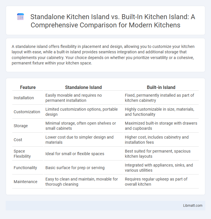 Standalone Kitchen Island vs. Built-In Kitchen Island: A Comprehensive Comparison for Modern Kitchens