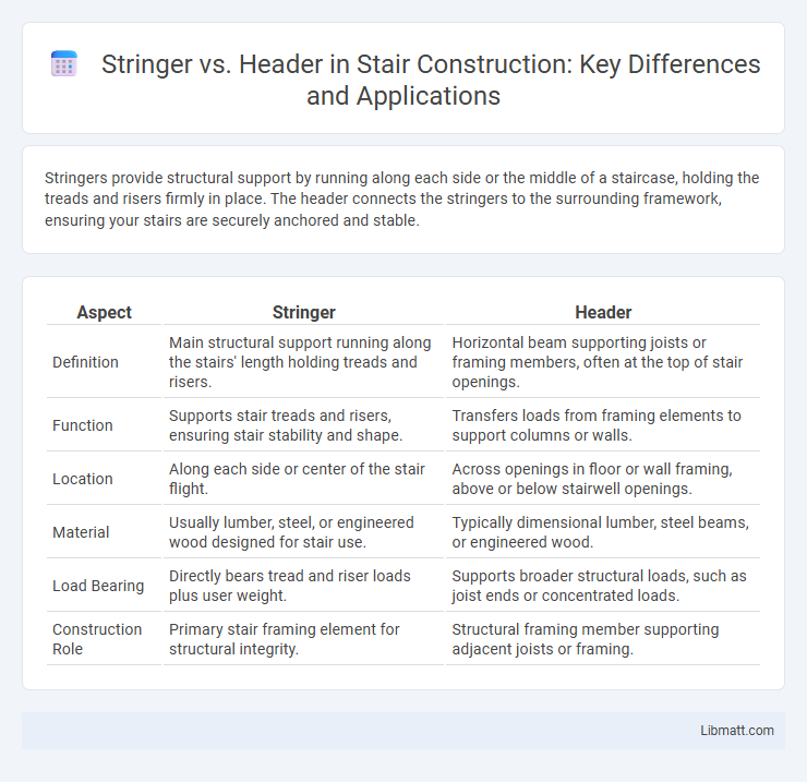 Stringer vs. Header in Stair Construction: Key Differences and Applications