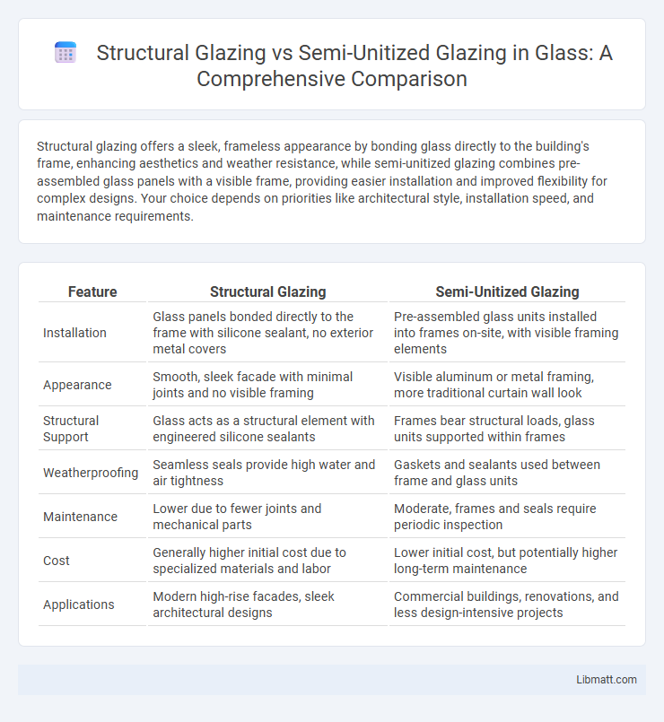 Structural Glazing vs Semi-Unitized Glazing in Glass: A Comprehensive Comparison