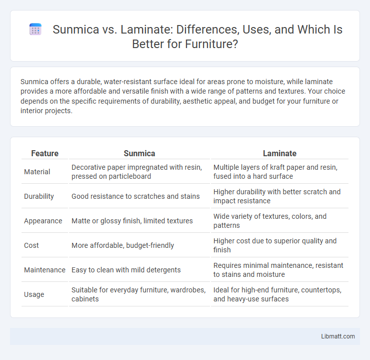 Sunmica vs. Laminate: Differences, Uses, and Which Is Better for Furniture?