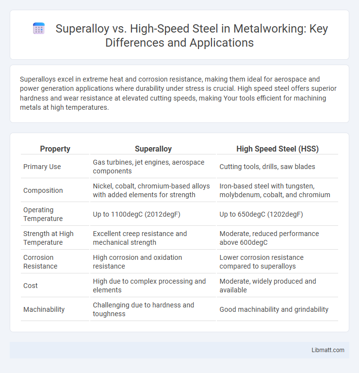 Superalloy vs. High-Speed Steel in Metalworking: Key Differences and Applications