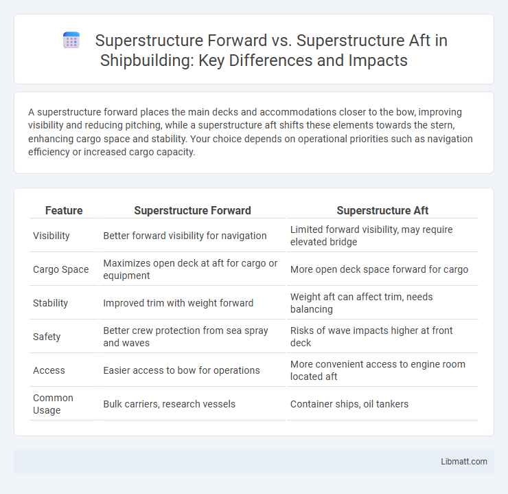 Superstructure Forward vs. Superstructure Aft in Shipbuilding: Key Differences and Impacts