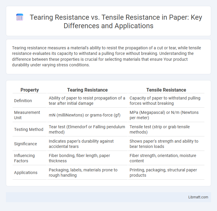 Tearing Resistance vs. Tensile Resistance in Paper: Key Differences and Applications
