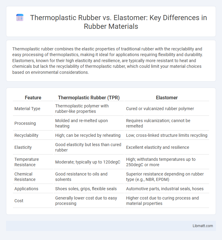 Thermoplastic Rubber vs. Elastomer: Key Differences in Rubber Materials
