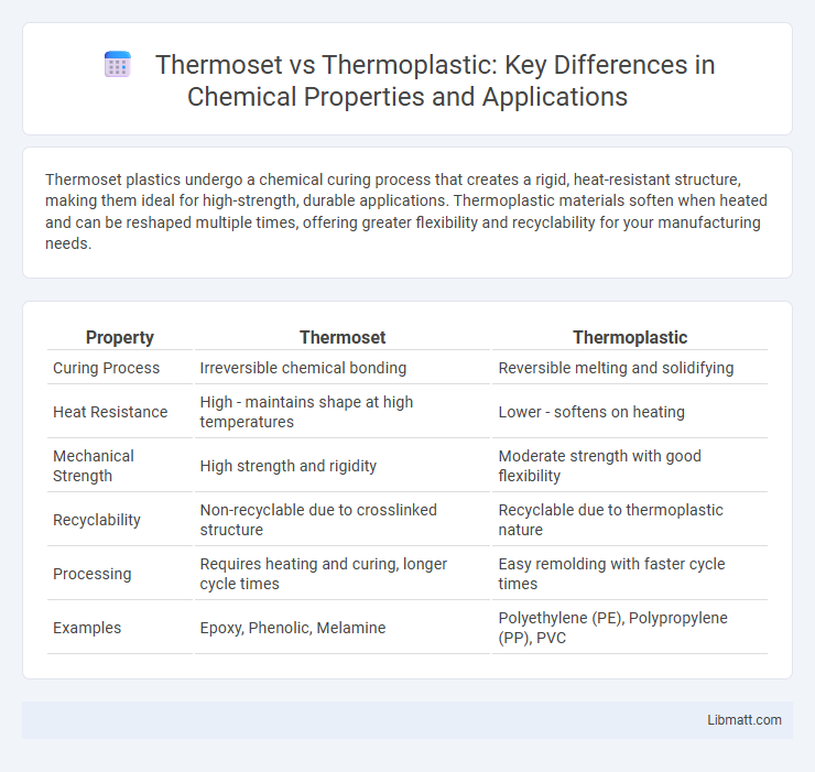 Thermoset vs Thermoplastic: Key Differences in Chemical Properties and Applications