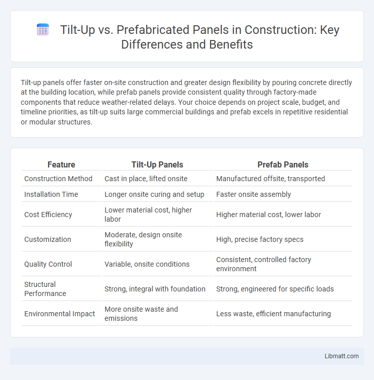 Tilt-Up vs. Prefabricated Panels in Construction: Key Differences and Benefits