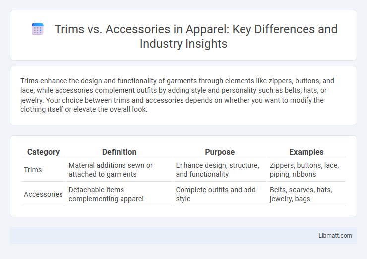 Trims vs. Accessories in Apparel: Key Differences and Industry Insights