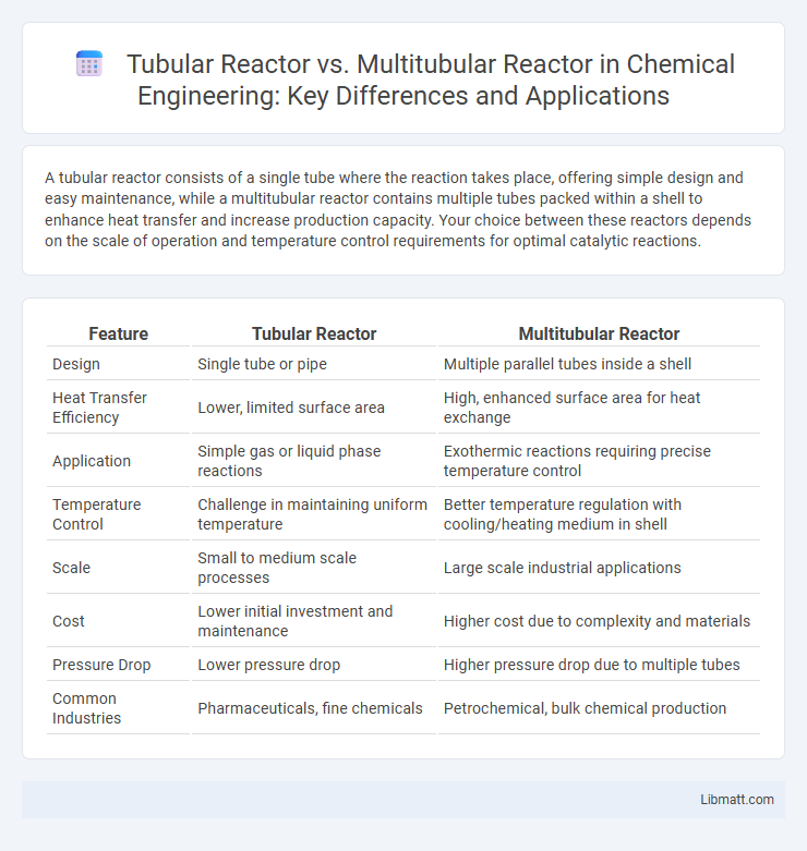 Tubular Reactor vs. Multitubular Reactor in Chemical Engineering: Key Differences and Applications