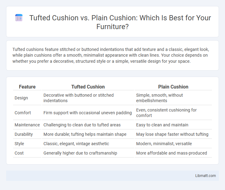Tufted Cushion vs. Plain Cushion: Which Is Best for Your Furniture?