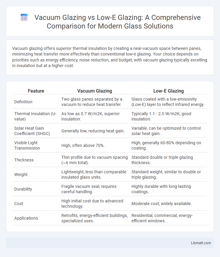 Vacuum Glazing vs Low-E Glazing: A Comprehensive Comparison for Modern Glass Solutions