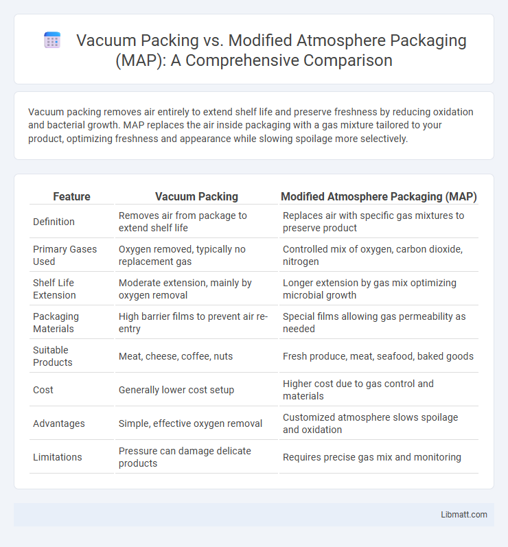 Vacuum Packing vs. Modified Atmosphere Packaging (MAP): A Comprehensive Comparison