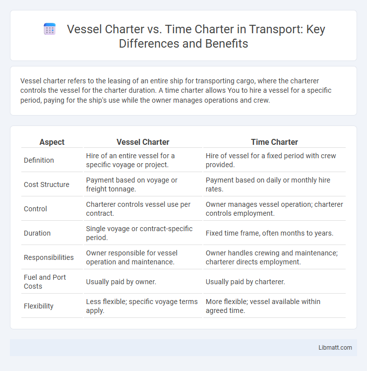 Vessel Charter vs. Time Charter in Transport: Key Differences and Benefits