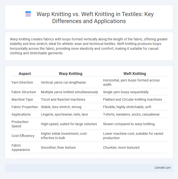 Warp Knitting vs. Weft Knitting in Textiles: Key Differences and Applications