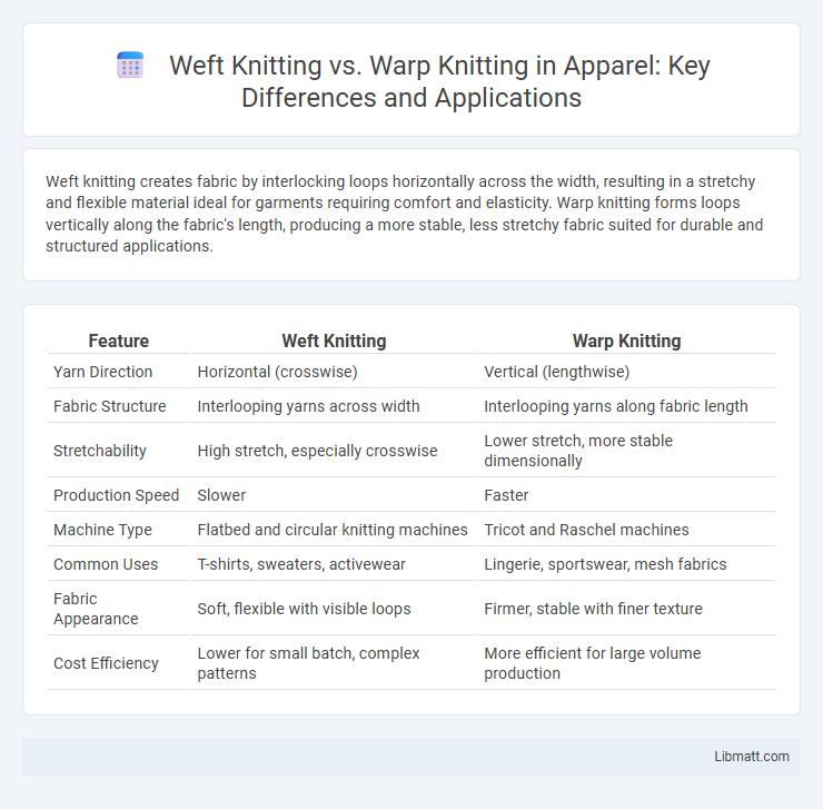 Weft Knitting vs. Warp Knitting in Apparel: Key Differences and Applications