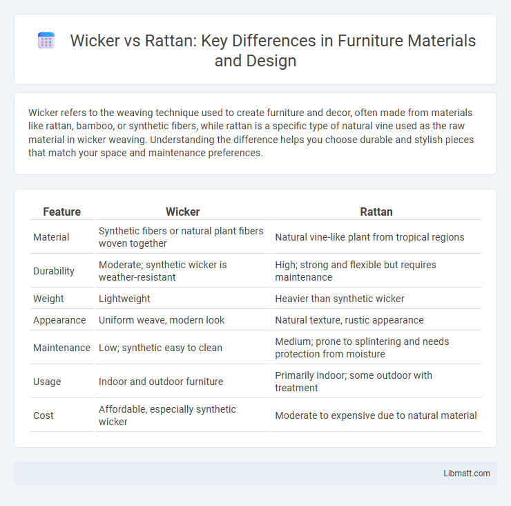 Wicker vs Rattan: Key Differences in Furniture Materials and Design
