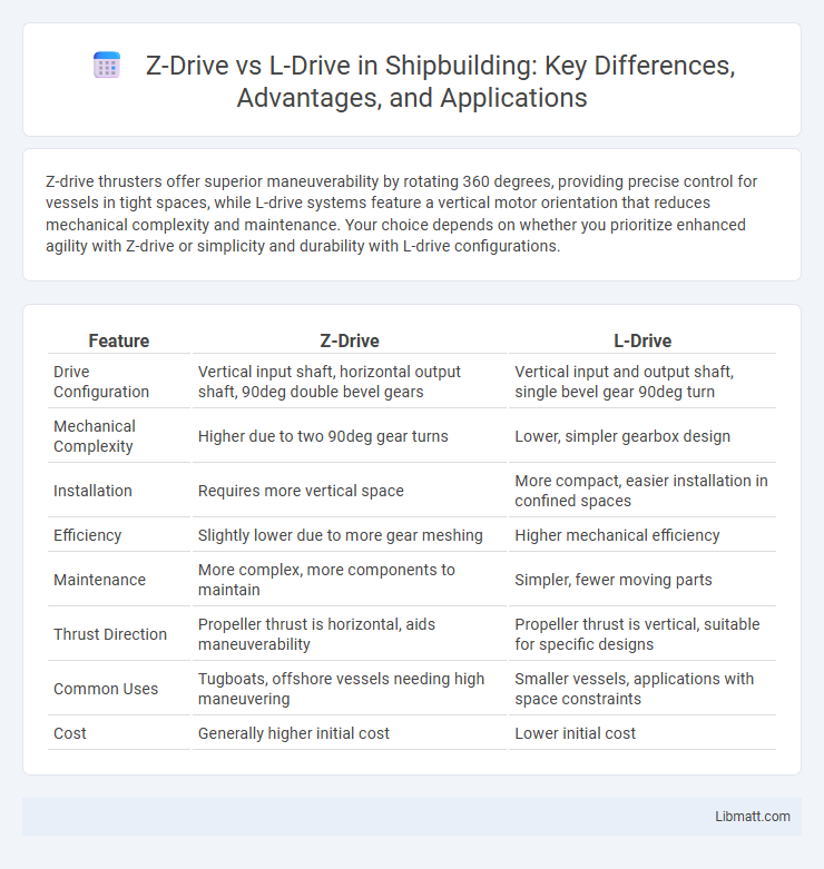 Z-Drive vs L-Drive in Shipbuilding: Key Differences, Advantages, and Applications