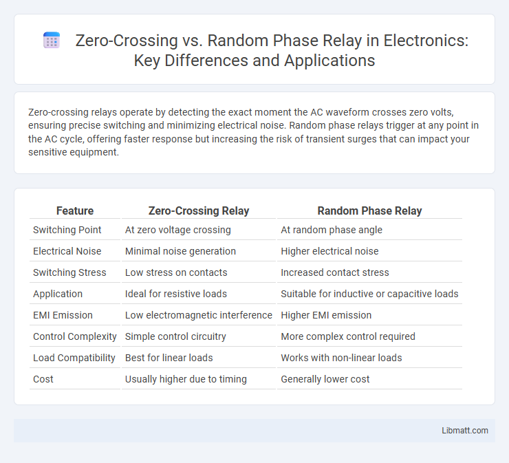 Zero-Crossing vs. Random Phase Relay in Electronics: Key Differences and Applications