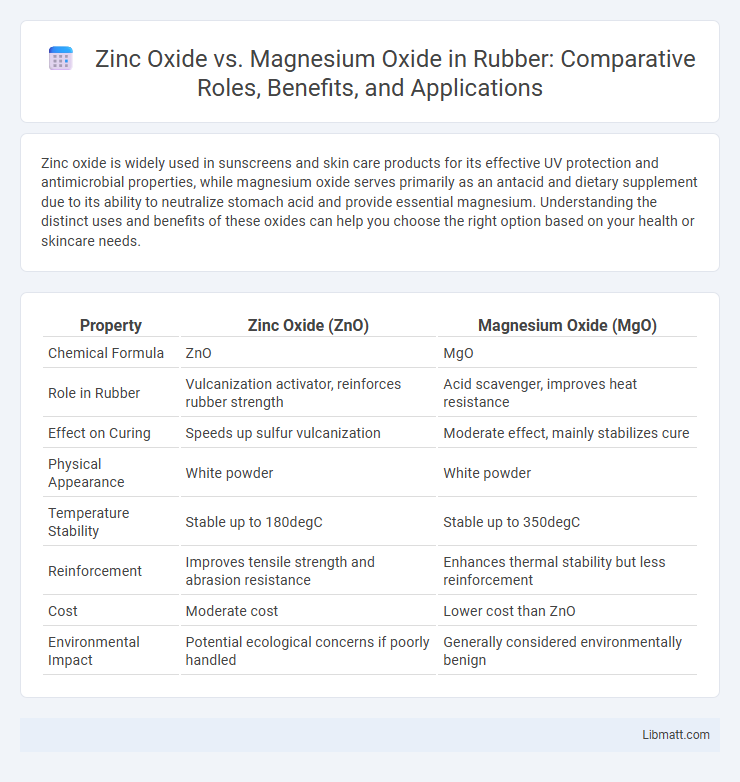 Zinc Oxide vs. Magnesium Oxide in Rubber: Comparative Roles, Benefits, and Applications