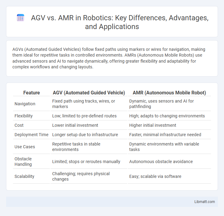 AGV vs. AMR in Robotics: Key Differences, Advantages, and Applications