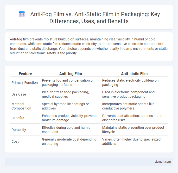 Anti-Fog Film vs. Anti-Static Film in Packaging: Key Differences, Uses, and Benefits