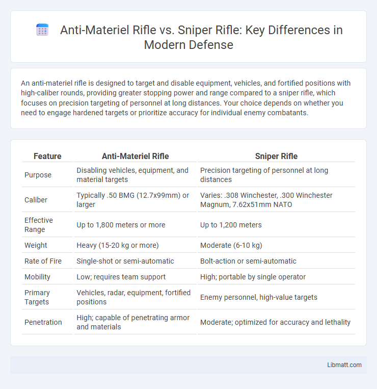 Anti-Materiel Rifle vs. Sniper Rifle: Key Differences in Modern Defense