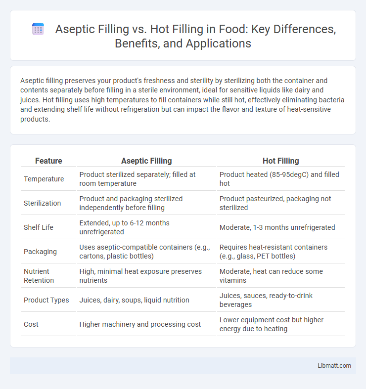 Aseptic Filling vs. Hot Filling in Food: Key Differences, Benefits, and Applications