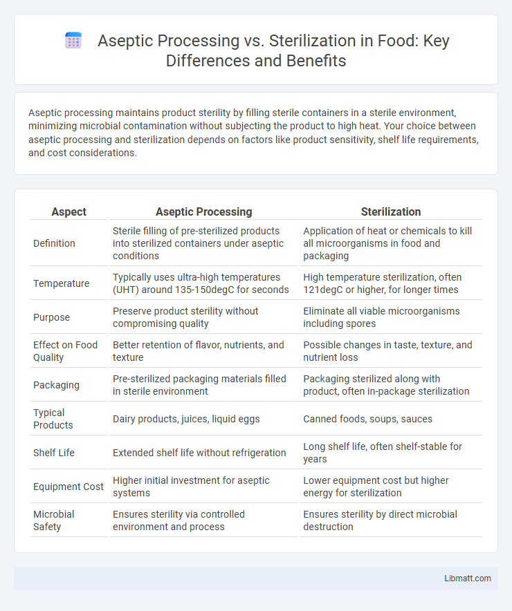 Aseptic Processing vs. Sterilization in Food: Key Differences and Benefits