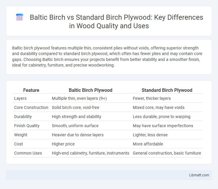Baltic Birch vs Standard Birch Plywood: Key Differences in Wood Quality and Uses