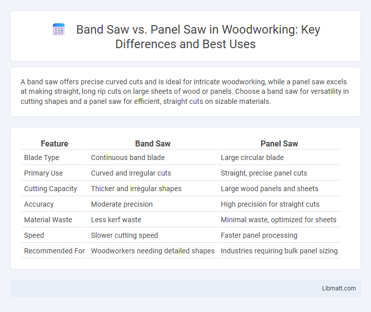 Band Saw vs. Panel Saw in Woodworking: Key Differences and Best Uses