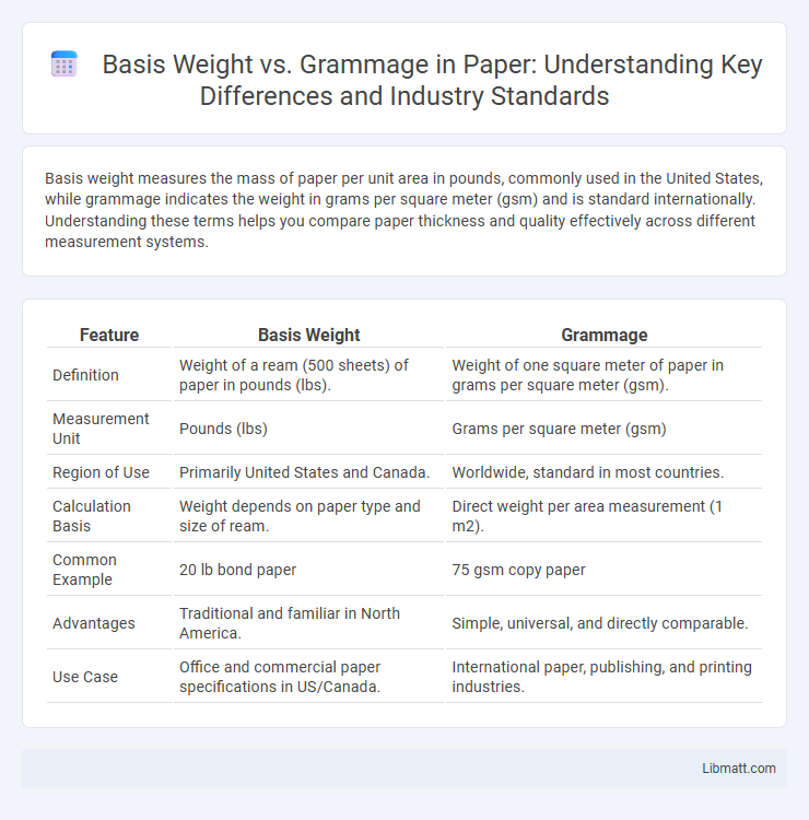Basis Weight vs. Grammage in Paper: Understanding Key Differences and Industry Standards
