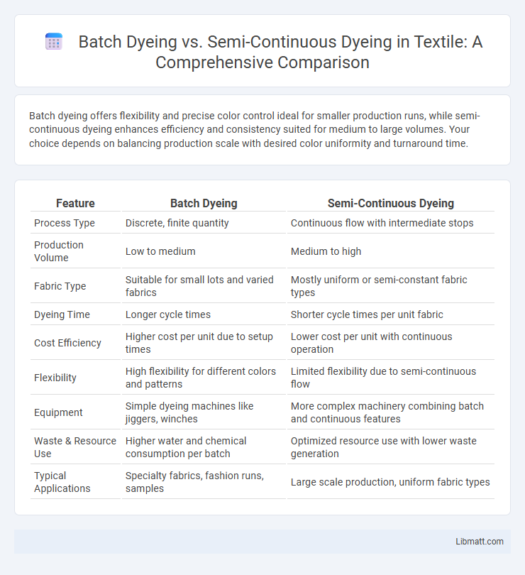 Batch Dyeing vs. Semi-Continuous Dyeing in Textile: A Comprehensive Comparison