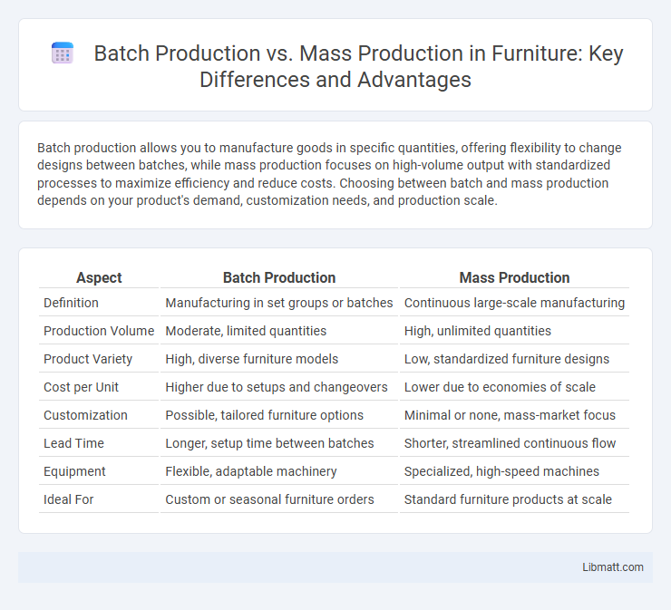 Batch Production vs. Mass Production in Furniture: Key Differences and Advantages