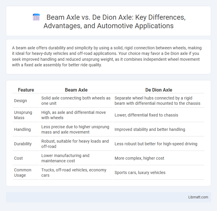 Beam Axle vs. De Dion Axle: Key Differences, Advantages, and Automotive Applications