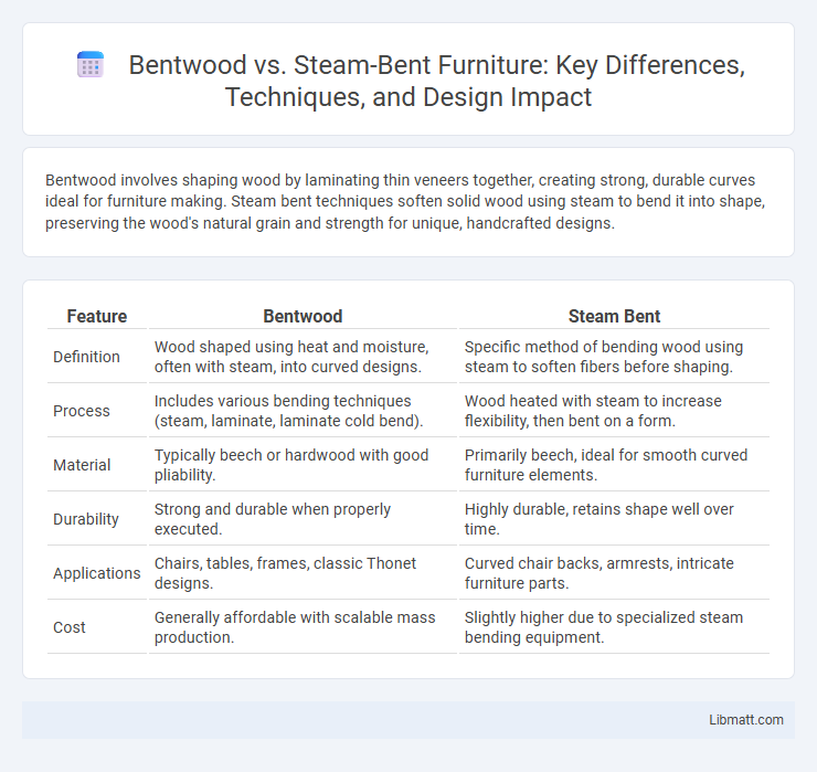 Bentwood vs. Steam-Bent Furniture: Key Differences, Techniques, and Design Impact