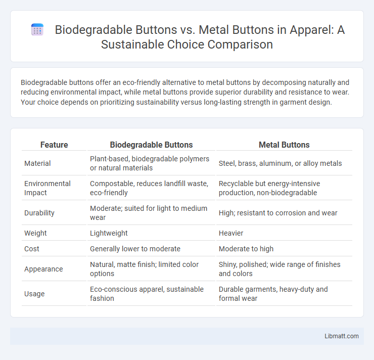 Biodegradable Buttons vs. Metal Buttons in Apparel: A Sustainable Choice Comparison