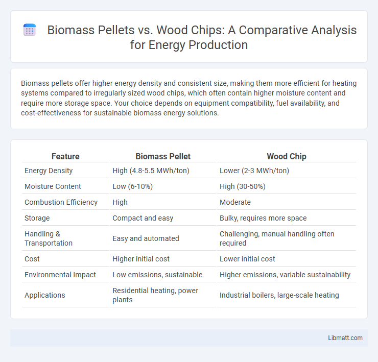 Biomass Pellets vs. Wood Chips: A Comparative Analysis for Energy Production