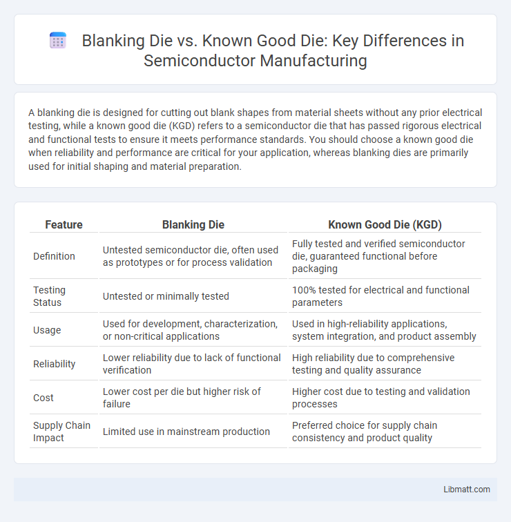 Blanking Die vs. Known Good Die: Key Differences in Semiconductor Manufacturing
