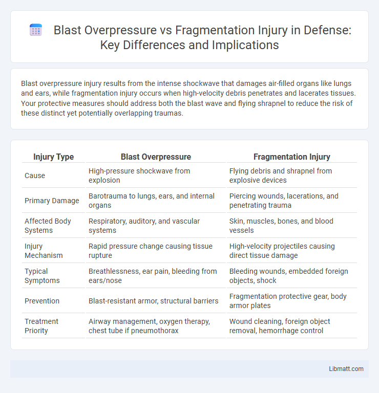 Blast Overpressure vs Fragmentation Injury in Defense: Key Differences and Implications