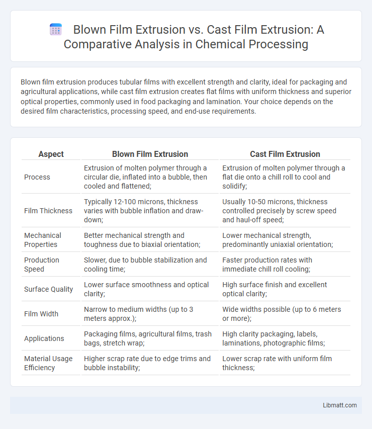 Blown Film Extrusion vs. Cast Film Extrusion: A Comparative Analysis in Chemical Processing