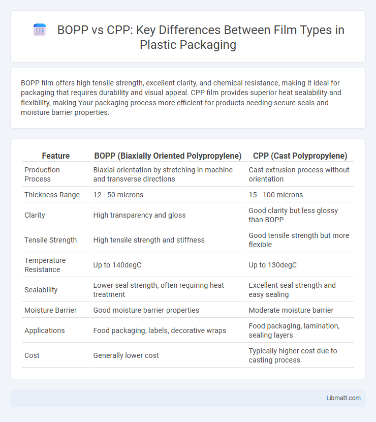 BOPP vs CPP: Key Differences Between Film Types in Plastic Packaging