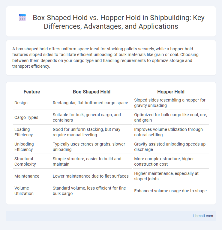Box-Shaped Hold vs. Hopper Hold in Shipbuilding: Key Differences, Advantages, and Applications