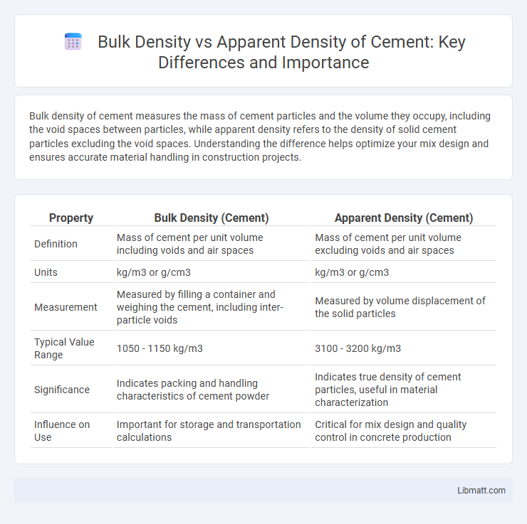 Bulk Density vs Apparent Density of Cement: Key Differences and Importance