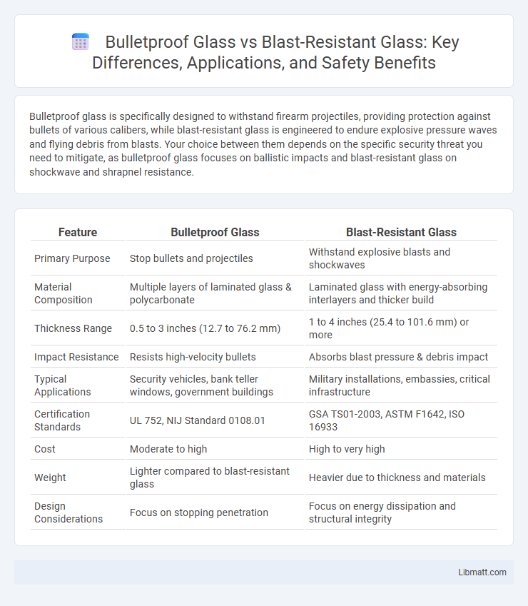 Bulletproof Glass vs Blast-Resistant Glass: Key Differences, Applications, and Safety Benefits