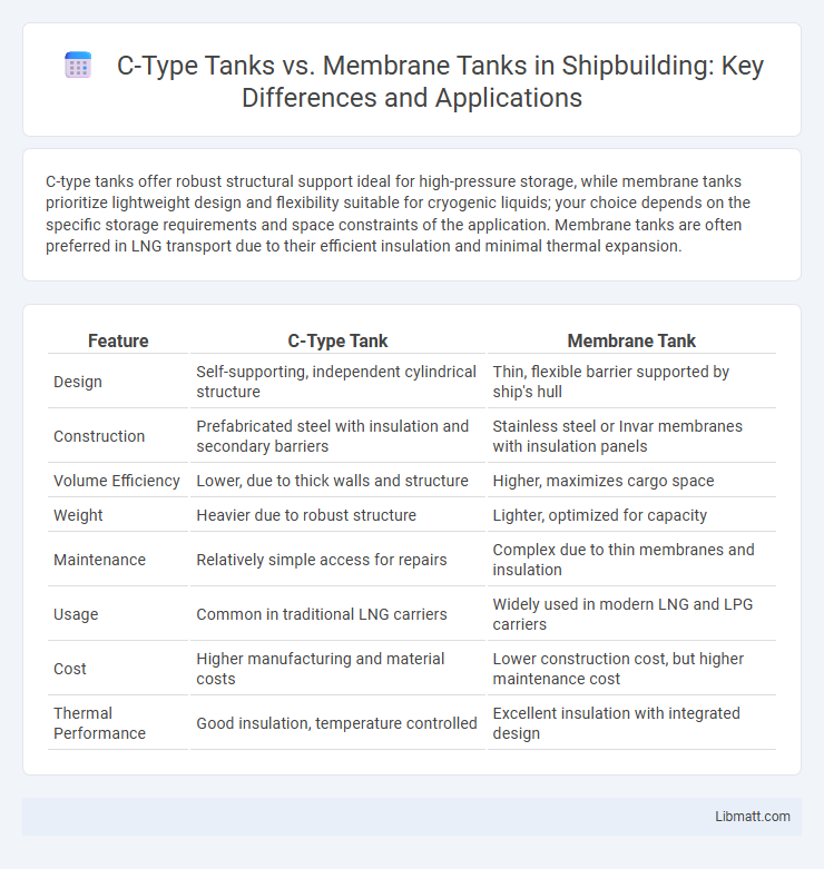 C-Type Tanks vs. Membrane Tanks in Shipbuilding: Key Differences and Applications