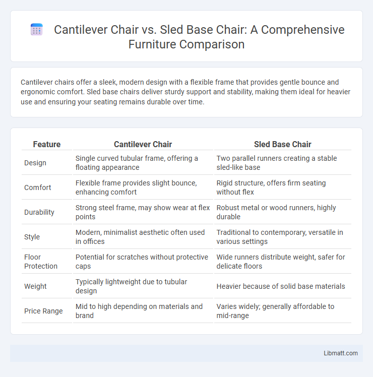 Cantilever Chair vs. Sled Base Chair: A Comprehensive Furniture Comparison