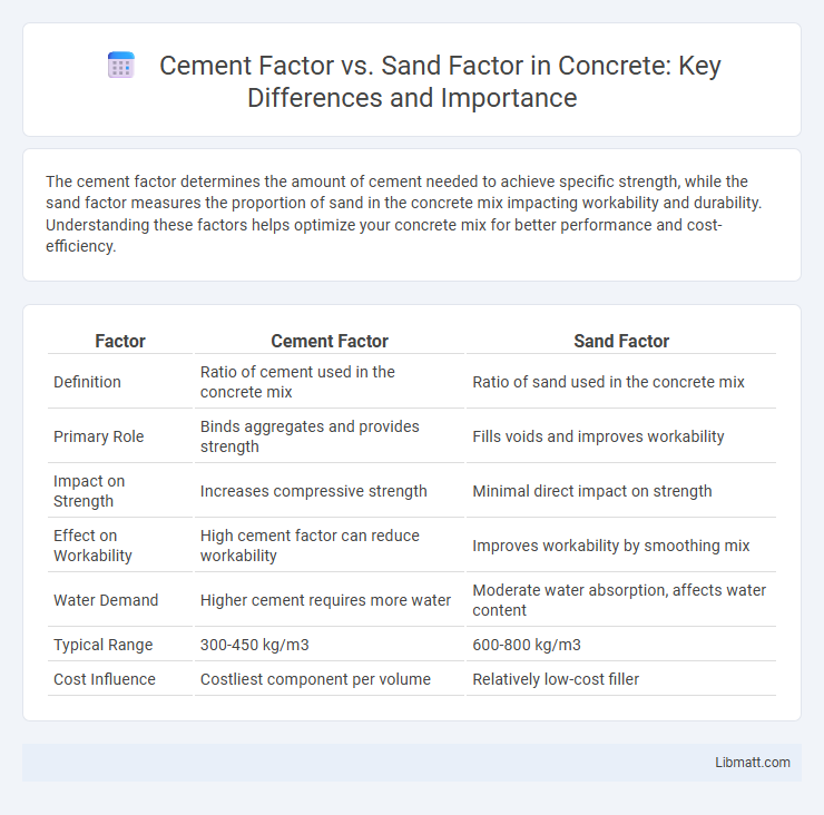 Cement Factor vs. Sand Factor in Concrete: Key Differences and Importance