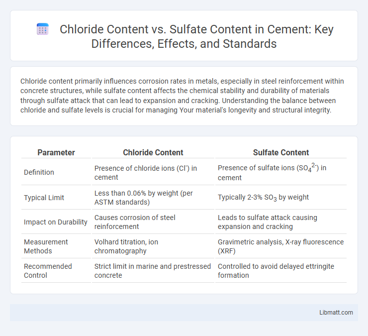 Chloride Content vs. Sulfate Content in Cement: Key Differences, Effects, and Standards