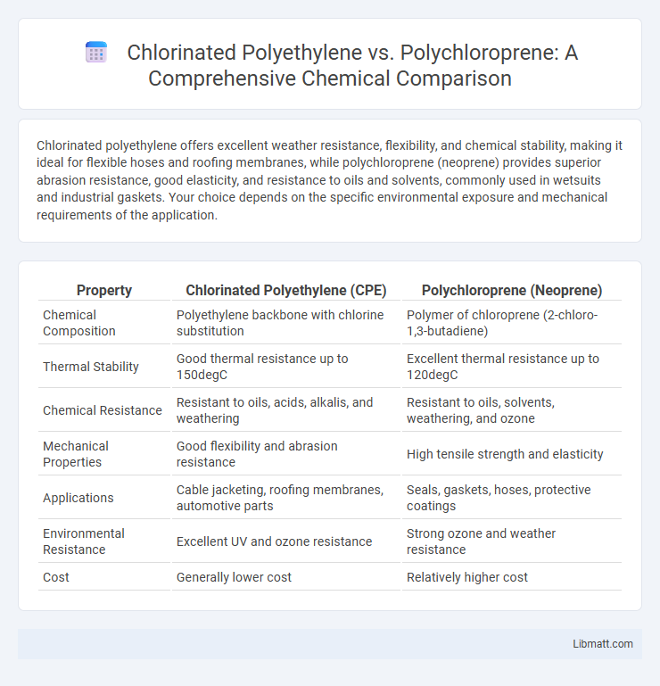 Chlorinated Polyethylene vs. Polychloroprene: A Comprehensive Chemical Comparison