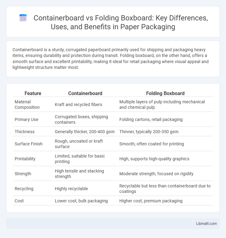 Containerboard vs Folding Boxboard: Key Differences, Uses, and Benefits in Paper Packaging