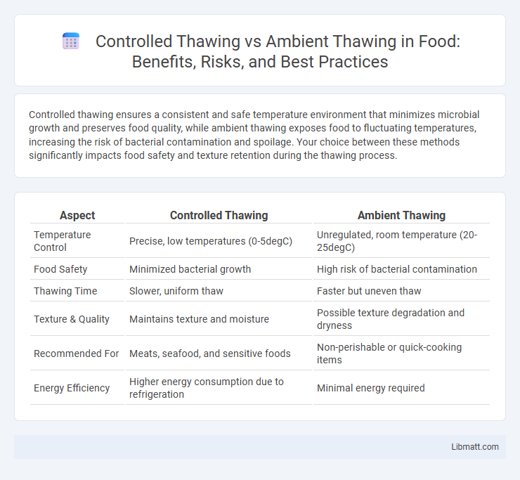 Controlled Thawing vs Ambient Thawing in Food: Benefits, Risks, and Best Practices